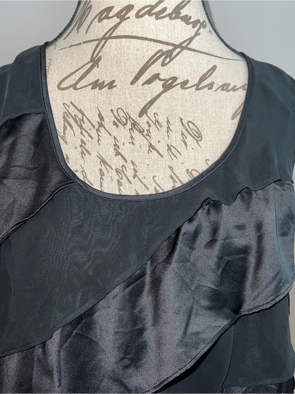 Target Black Layered Ruffle Tank Top - Picture 2 of 5